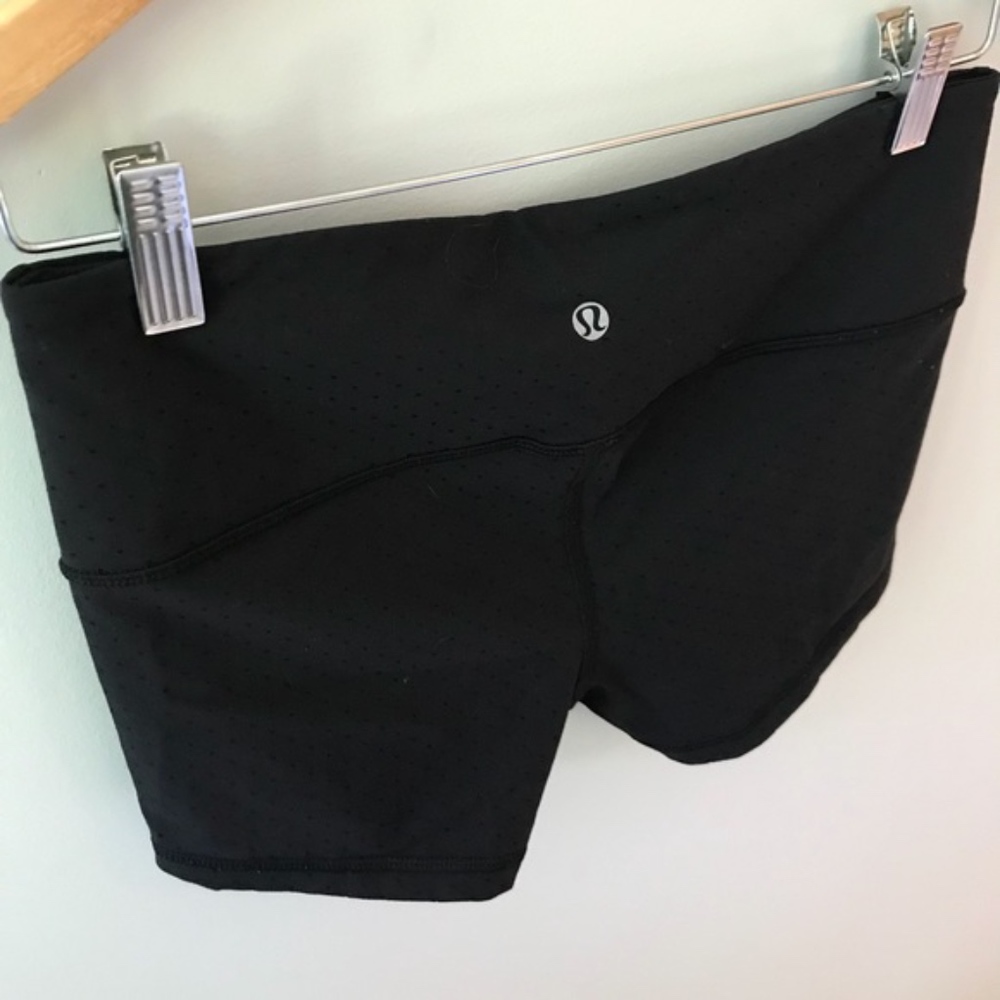 Lululemon Fitted Stretch Black Running Shorts